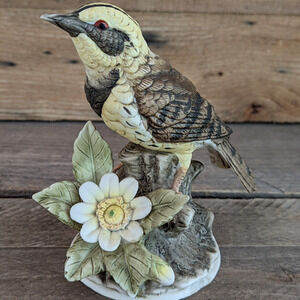 Vintage Porcelain Royal Crown Meadowlark Bird Figurine J Byron